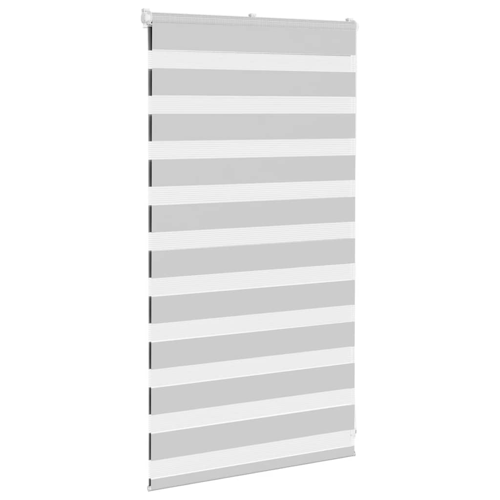 VidaXL zebra rullegardin 75x100 cm stofbredde 70,9 cm lysegrå