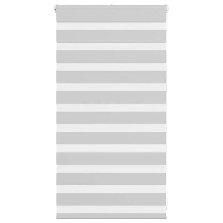 VidaXL zebra rullegardin 80x100 cm stofbredde 75,9 cm lysegrå