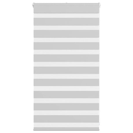 VidaXL zebra rullegardin 85x100 cm stofbredde 80,9 cm lysegrå
