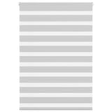 VidaXL zebra rullegardin 100x100 cm stofbredde 95,9 cm lysegrå