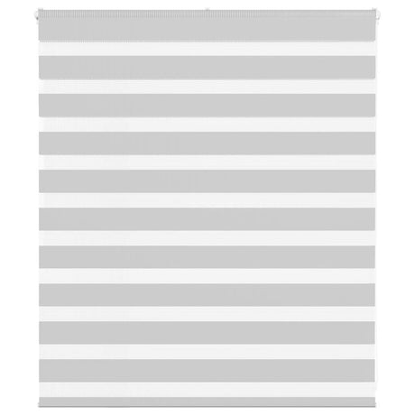 VidaXL zebra rullegardin 120x100 cm stofbredde 115,9 cm lysegrå