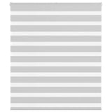 VidaXL zebra rullegardin 125x100 cm stofbredde 120,9 cm lysegrå