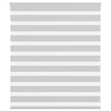 VidaXL zebra rullegardin 135x100 cm stofbredde 130,9 cm lysegrå