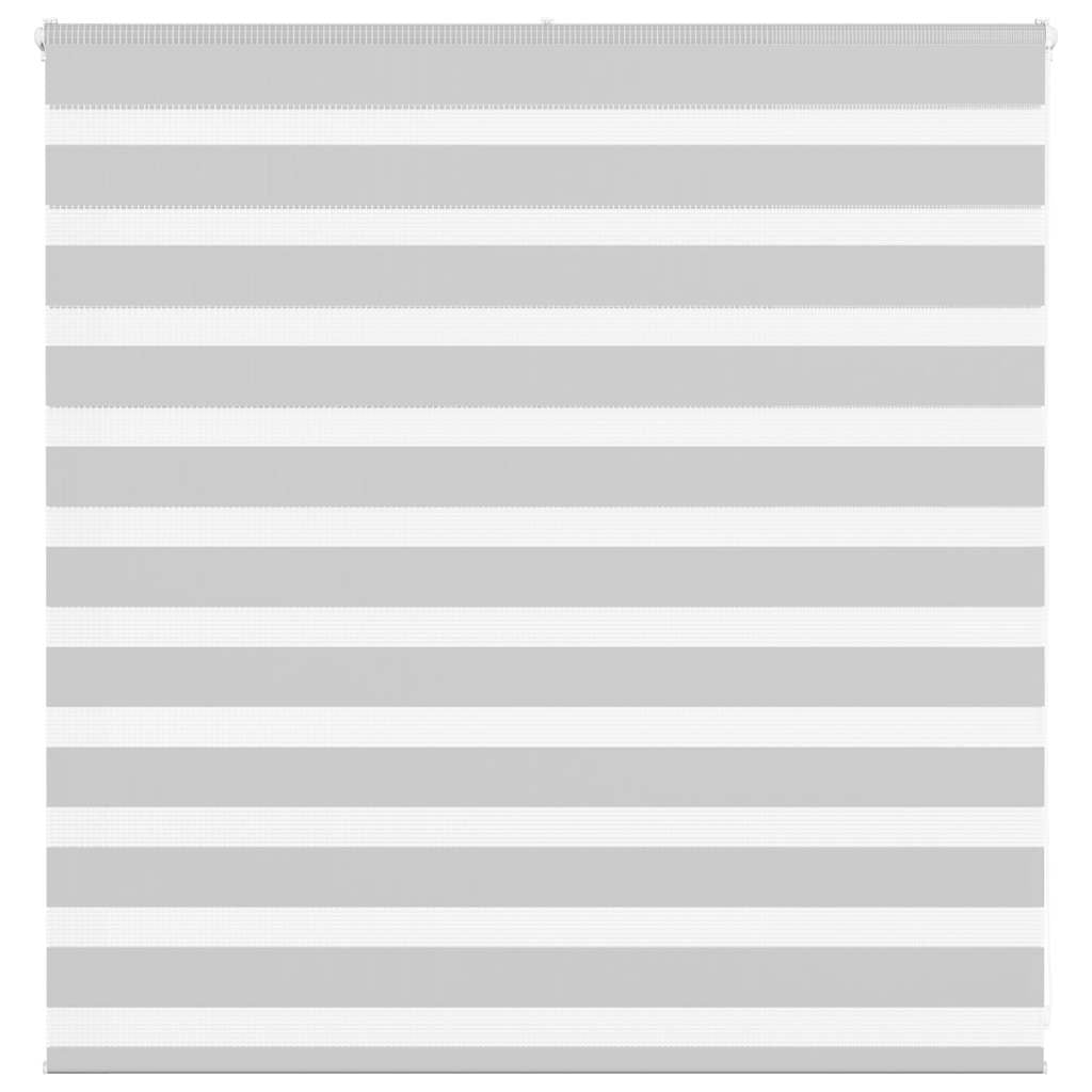 VidaXL zebra rullegardin 140x100 cm stofbredde 135,9 cm lysegrå