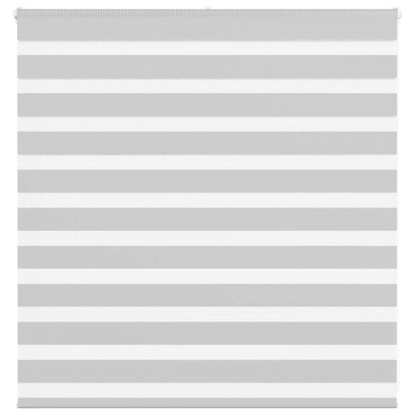 VidaXL zebra rullegardin 140x100 cm stofbredde 135,9 cm lysegrå