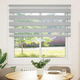 VidaXL zebra rullegardin 145x100 cm stofbredde 140,9 cm lysegrå