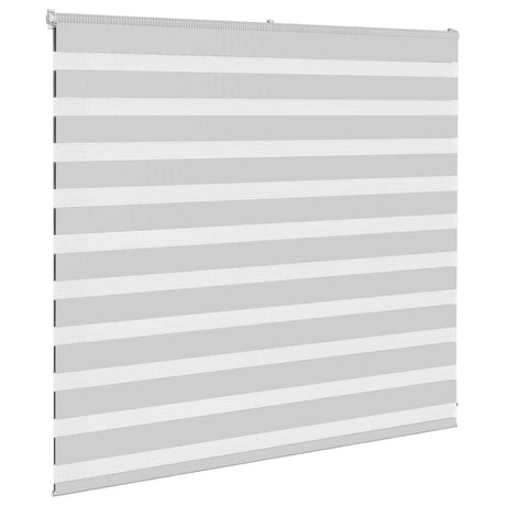 VidaXL zebra rullegardin 160x100 cm stofbredde 155,9 cm lysegrå