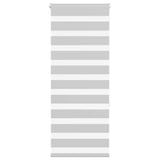 Vidaxl zebra rolgordijn 55x150 cm stofbredde 50,9 cm lichtgrijs