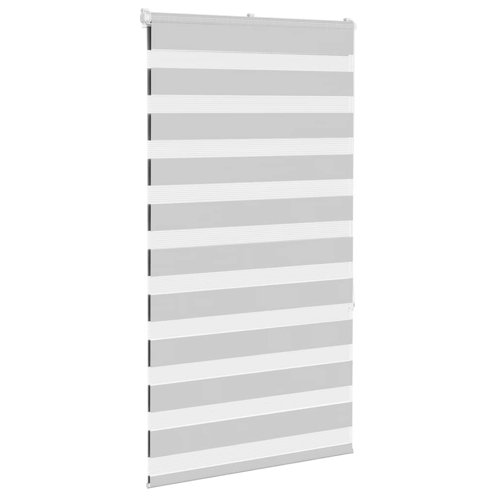VidaXL zebra rullegardin 80x150 cm stofbredde 75,9 cm lysegrå