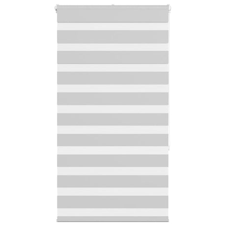 VidaXL zebra rullegardin 85x150 cm stofbredde 80,9 cm lysegrå
