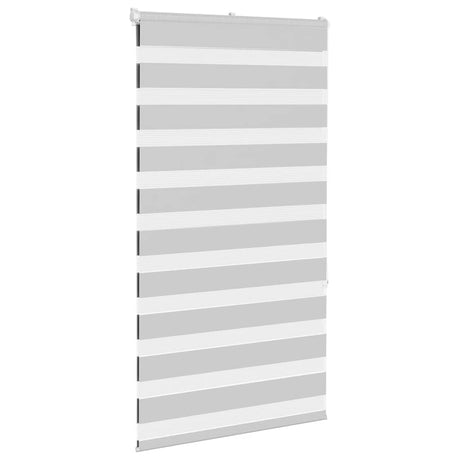 VidaXL zebra rullegardin 85x150 cm stofbredde 80,9 cm lysegrå