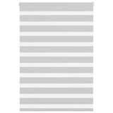VidaXL zebra rullegardin 105x150 cm stofbredde 100,9 cm lysegrå