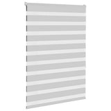 VidaXL zebra rullegardin 105x150 cm stofbredde 100,9 cm lysegrå