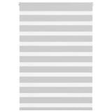 VidaXL zebra rullegardin 115x150 cm stofbredde 110,9 cm lysegrå