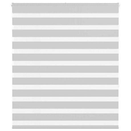 VidaXL zebra rullegardin 120x150 cm stofbredde 115,9 cm lysegrå