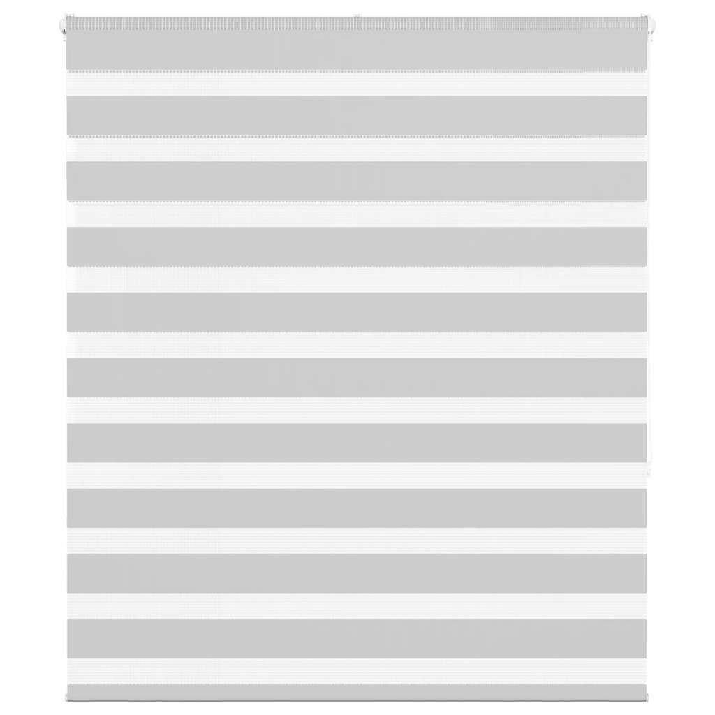 VidaXL zebra rullegardin 130x150 cm stofbredde 125,9 cm lysegrå