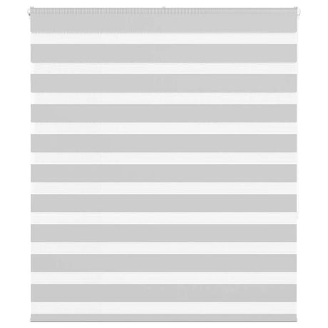 VidaXL zebra rullegardin 130x150 cm stofbredde 125,9 cm lysegrå
