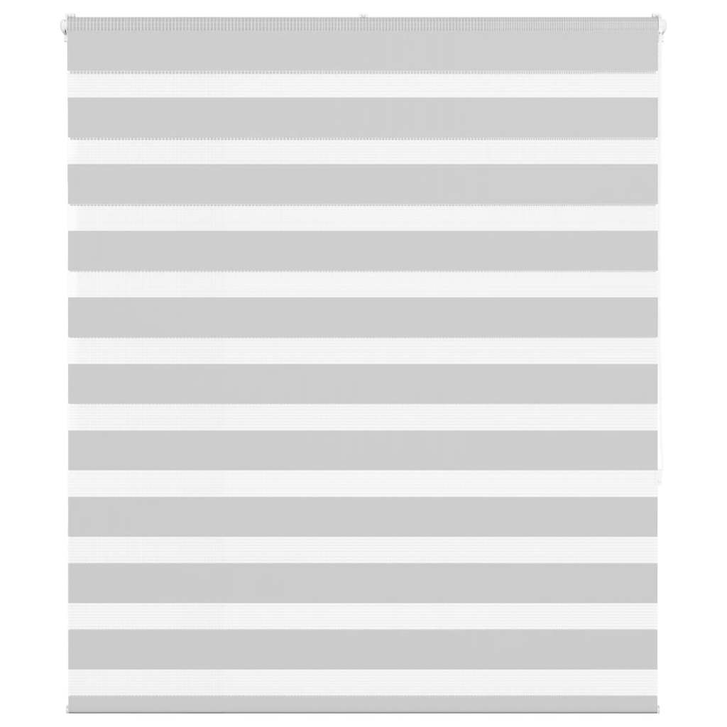 VidaXL zebra rullegardin 135x150 cm stofbredde 130,9 cm lysegrå
