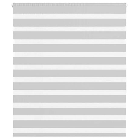 VidaXL zebra rullegardin 135x150 cm stofbredde 130,9 cm lysegrå