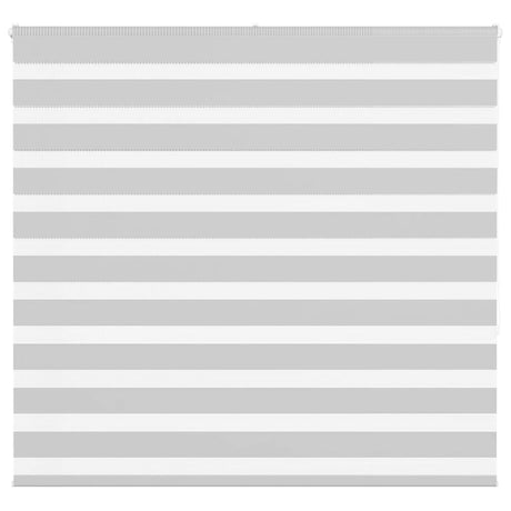 VidaXL zebra rullegardin 160x150 cm stofbredde 155,9 cm lysegrå