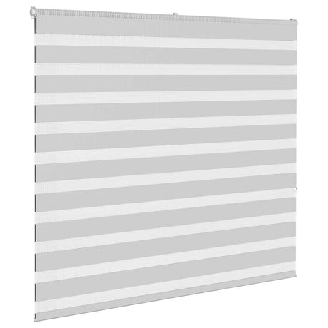 VidaXL zebra rullegardin 160x150 cm stofbredde 155,9 cm lysegrå