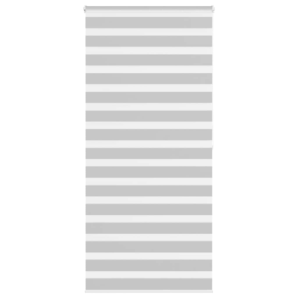 VidaXL zebra rullegardin 100x200 cm stofbredde 95,9 cm lysegrå