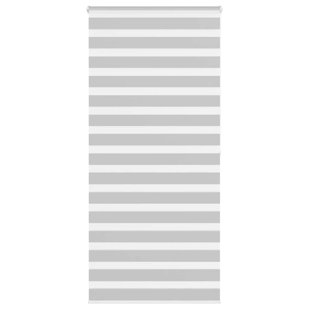 VidaXL zebra rullegardin 105x200 cm stofbredde 100,9 cm lysegrå