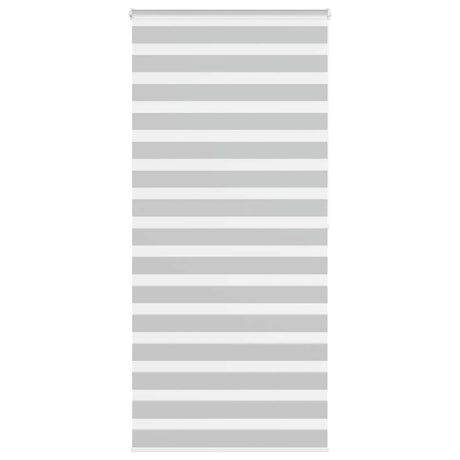 VidaXL zebra rullegardin 110x200 cm stofbredde 105,9 cm lysegrå