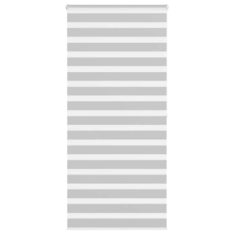 VidaXL zebra rullegardin 115x200 cm stofbredde 110,9 cm lysegrå