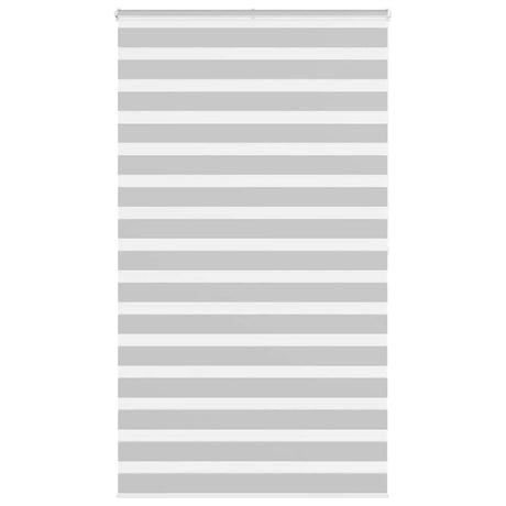 VidaXL zebra rullegardin 120x200 cm stofbredde 115,9 cm lysegrå