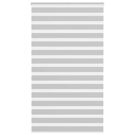 VidaXL zebra rullegardin 125x200 cm stofbredde 120,9 cm lysegrå