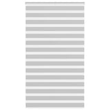 VidaXL zebra rullegardin 135x200 cm stofbredde 130,9 cm lysegrå