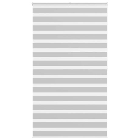 VidaXL zebra rullegardin 135x200 cm stofbredde 130,9 cm lysegrå