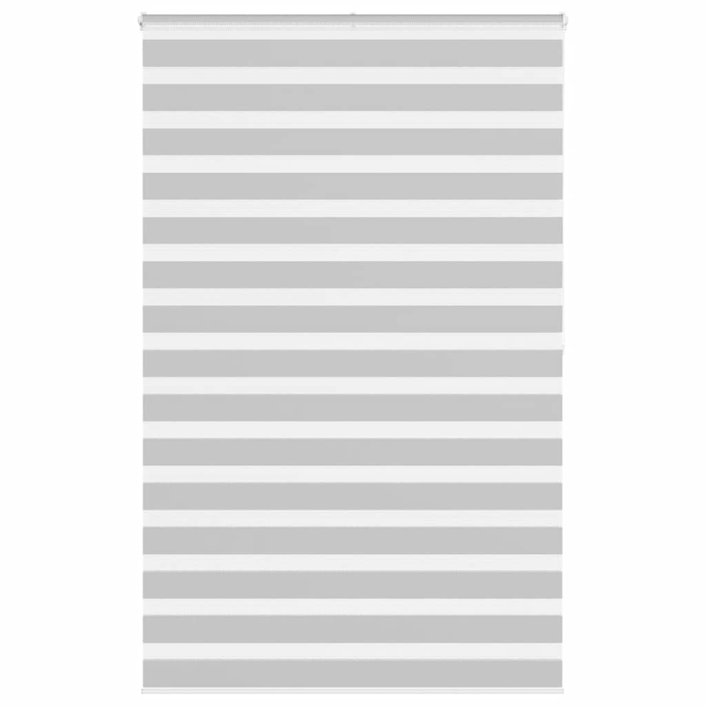 VidaXL zebra rullegardin 140x200 cm stofbredde 135,9 cm lysegrå