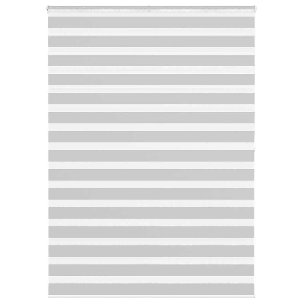 VidaXL zebra rullegardin 165x200 cm stofbredde 160,9 cm lysegrå