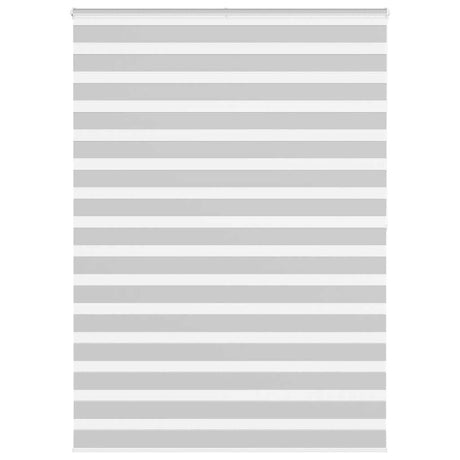 VidaXL zebra rullegardin 165x200 cm stofbredde 160,9 cm lysegrå