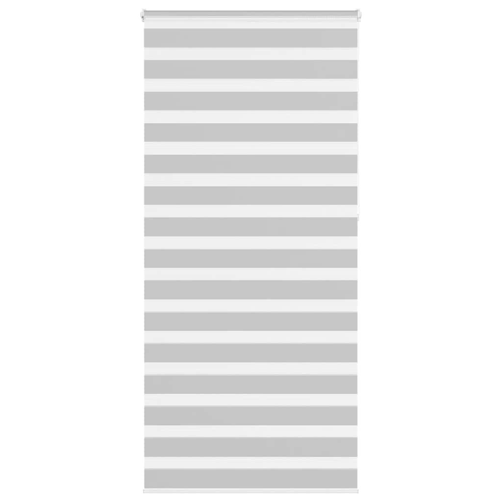 VidaXL zebra rullegardin 95x230 cm stofbredde 90,9 cm lysegrå