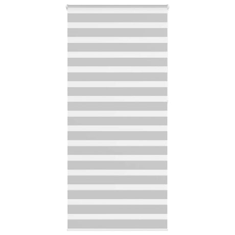 VidaXL zebra rullegardin 110x230 cm stofbredde 105,9 cm lysegrå