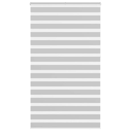 VidaXL zebra rullegardin 125x230 cm stofbredde 120,9 cm lysegrå