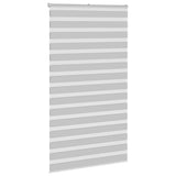 VidaXL zebra rullegardin 130x230 cm stofbredde 125,9 cm lysegrå