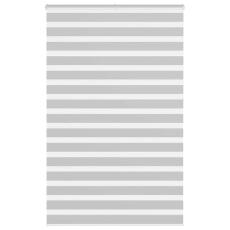 VidaXL zebra rullegardin 145x230 cm stofbredde 140,9 cm lysegrå