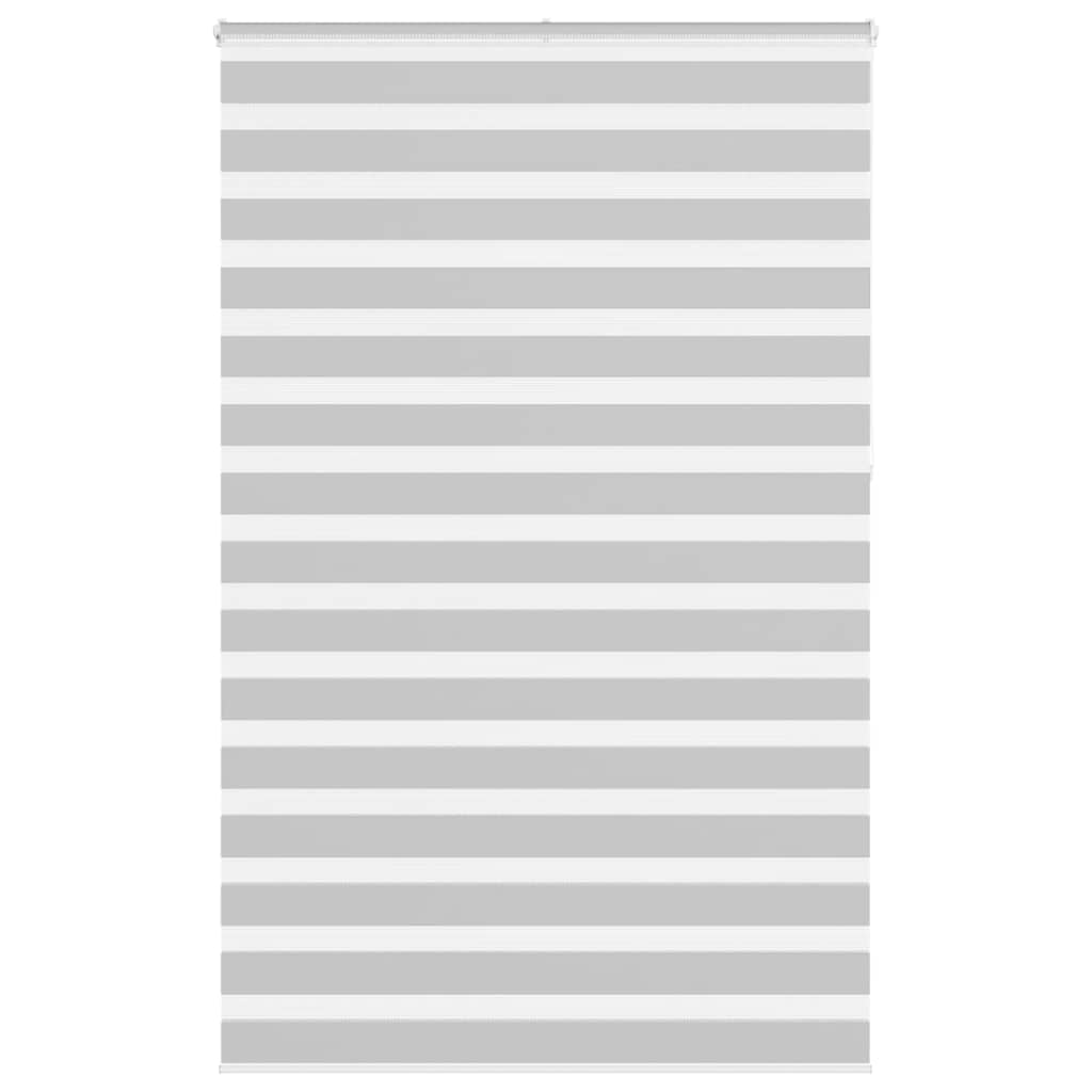 VidaXL zebra rullegardin 150x230 cm stofbredde 145,9 cm lysegrå