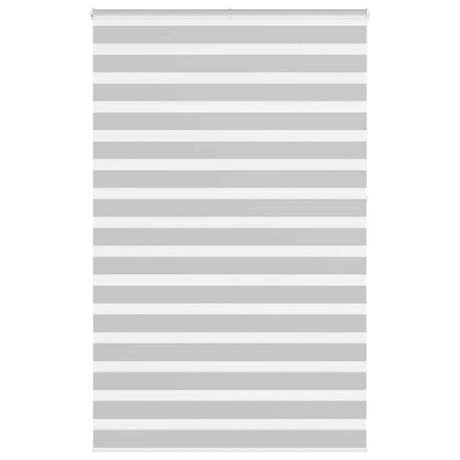 VidaXL zebra rullegardin 150x230 cm stofbredde 145,9 cm lysegrå