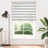VidaXL zebra rullegardin 150x230 cm stofbredde 145,9 cm lysegrå