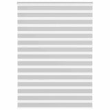 VidaXL zebra rullegardin 160x230 cm stofbredde 155,9 cm lysegrå