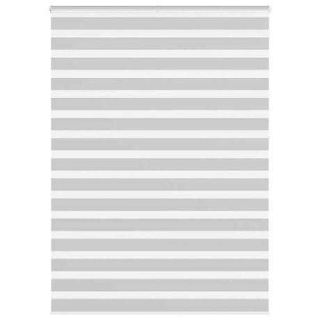 VidaXL zebra rullegardin 160x230 cm stofbredde 155,9 cm lysegrå