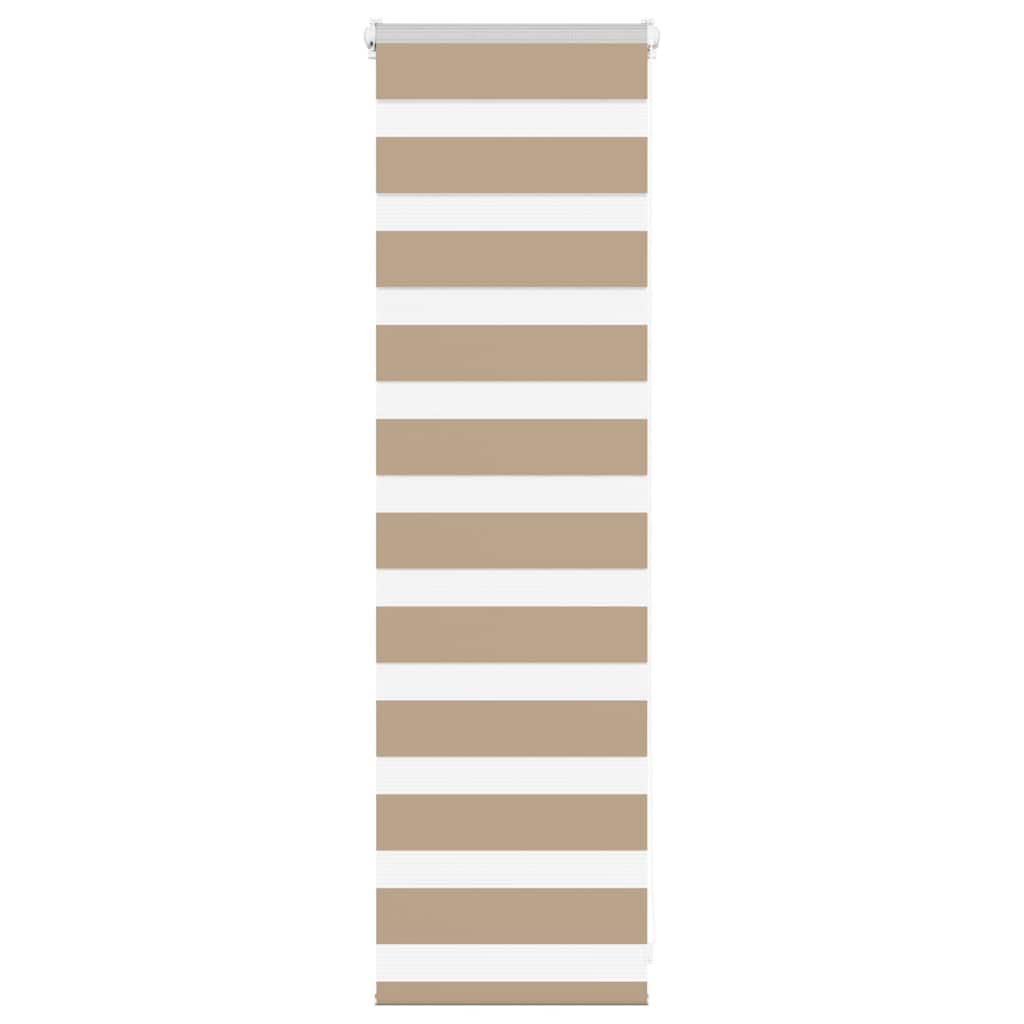 VidaXL zebragardin 45x100 cm stofbredde 40,9 cm polyester sandbrun