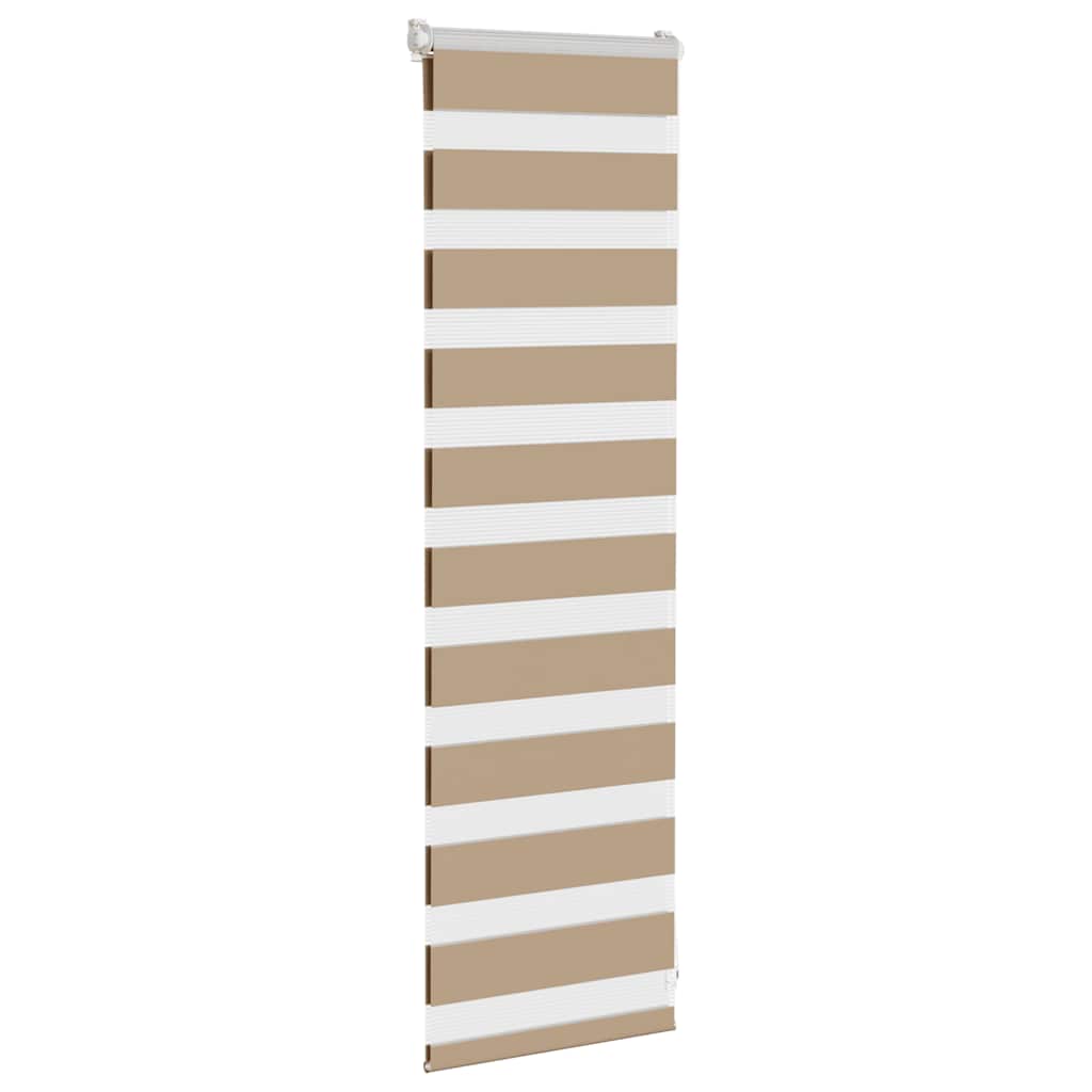 VidaXL zebragardin 45x100 cm stofbredde 40,9 cm polyester sandbrun