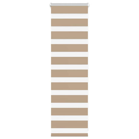 Vidaxxl zebragardin 50x100 cm stofbredde 45,9 cm polyester sandbrun