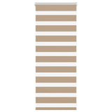 VidaXL zebragardin 55x100 cm stofbredde 50,9 cm polyester sandbrun